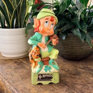 Hoffman Mr Lucky Series Mr Fiddler 1974 Bourbon Decanter W/Music Box - Empty